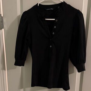 Veronica Beard Elegant Black Blouse